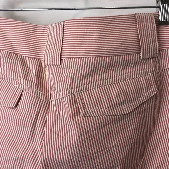 J. Crew pink and white striped city fit shorts, size 2 - Picture 11 of 11